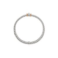 Bracciale Fope Donna Panorama in Oro bianco Diamante 0.08 Ct 58704BX_BB_B_RBR_00M - 58704BX_BB_B_RBR_00M